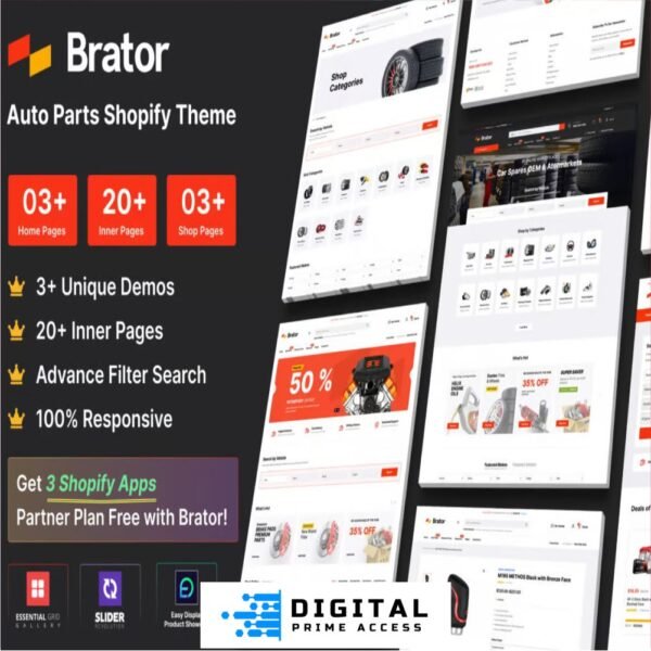 Brator - Auto Parts Shopify Theme