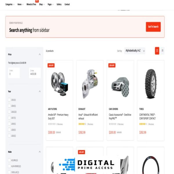Brator - Auto Parts Shopify Theme
