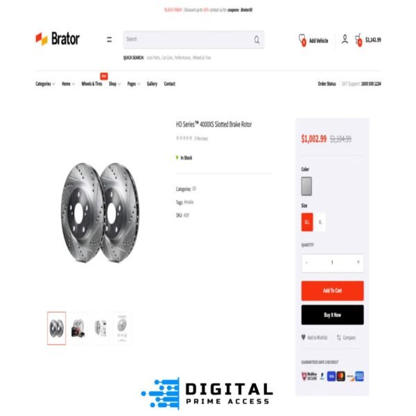 Brator - Auto Parts Shopify Theme