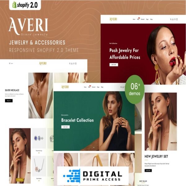 Averi - Jewelry & Accessories Shopify 2.0 Theme