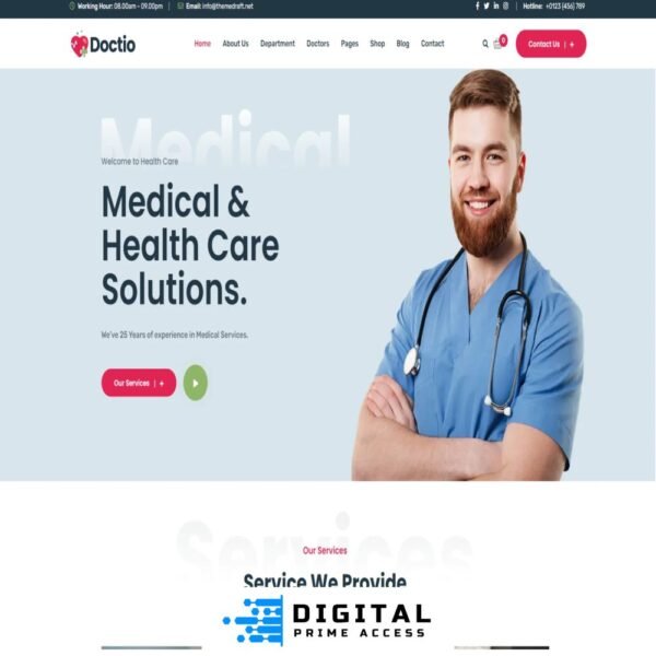 Doctio - Medical Health WordPress Theme