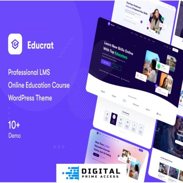 Educrat - Online Course Education WordPress Theme