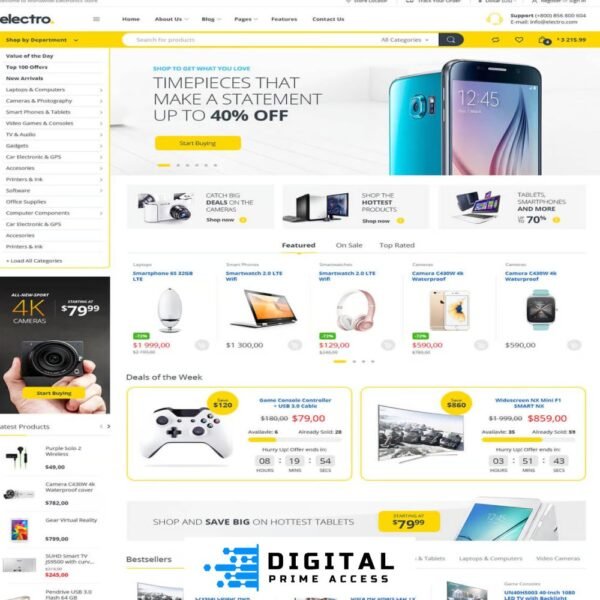 Electro Electronics Store WooCommerce Theme