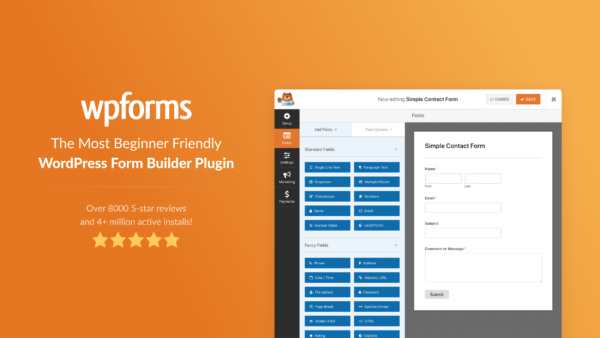 WPForms Pro: Drag & Drop WordPress Form Builder