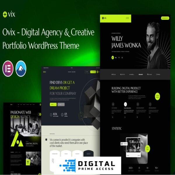 Ovix - Digital Agency & Portfolio WordPress Theme