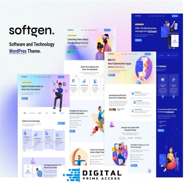 Softgen - Software & Technology WordPress Theme
