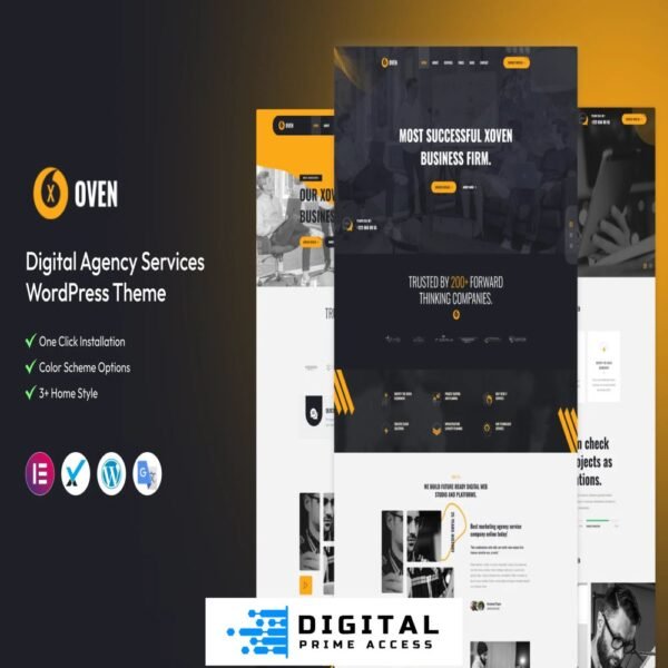 Xoven - Digital Agency Services WordPress Theme